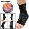 LOOGDEEL 1PCS Elastic Knitted Sports Ankle Support Brace Fitness Cycling