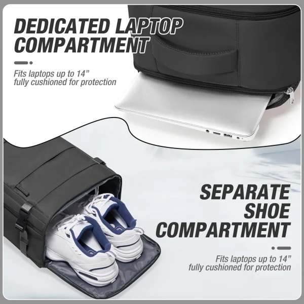 Women Men Hand Luggage Backpack Business College Laptop Travel Backpack