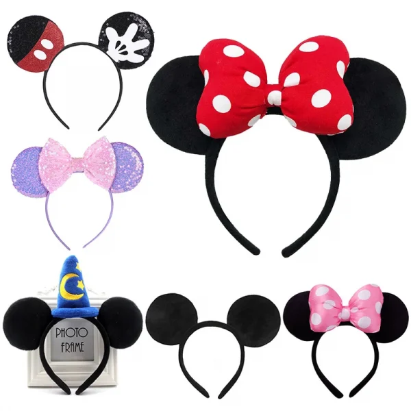 Cartoon Mouse Ears Sequin Headband