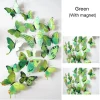 12PCS PVC 3D Butterfly Wall Decor Cute Butterflies