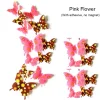 12PCS PVC 3D Butterfly Wall Decor Cute Butterflies