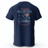 Men's Hiking Outdoor T-Shirt with Double Printed Design