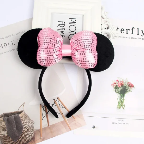 Cartoon Mouse Ears Sequin Headband