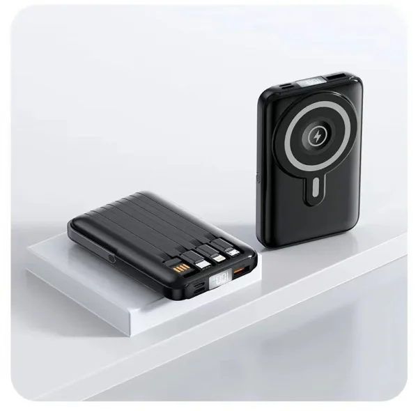 Wireless magnetic power bank 22.5W super fast charging 10000mAh suitable for watches, mobile power banks, lightweight and thin