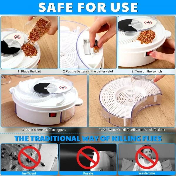 USB Electric Fly Trap Fly Catcher Pest Device  Trap Automatic