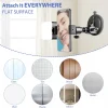 LED Selfie Light with Mirror Suction Cup Phone Holder