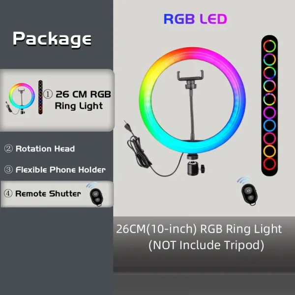 RGB Ring Light with Remote Control