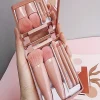 Portable Makeup Brush Set with Mirror
