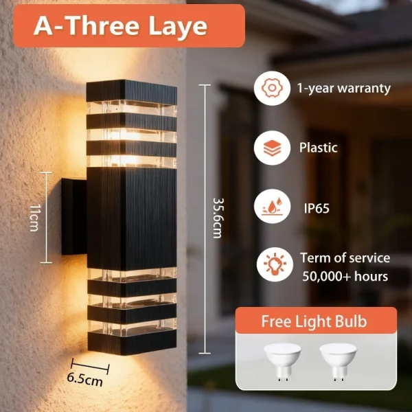 Smart Wall Lights Motion Sensing Outdoor Led Wall Lamps Waterproof 110v 220v For Porch Lamps Backyard Garden Garage Decor