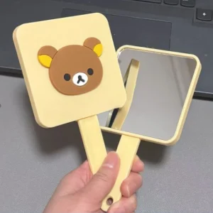 Rilakkuma Kawaii Handle Mirror with Comb