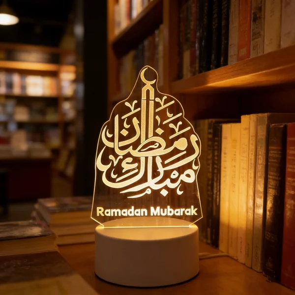Eid Mubarak 3D LED Night Light Table Ornament