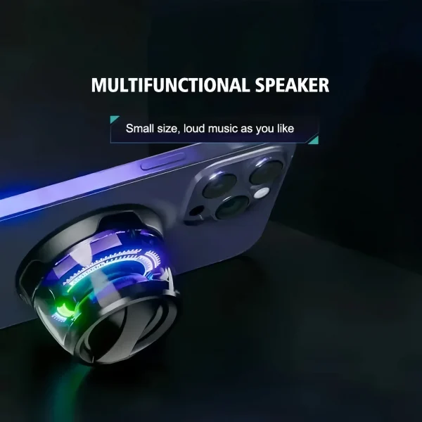 Bluetooth 5.3 Speaker Mini Speaker Portable Magnetic Speaker Multifunctional RGB Speaker for PC Macbook XIAOMI HUAWEI iPhone