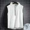 Men Sleeveless Hooded Summer Vest