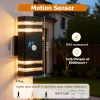 Smart Wall Lights Motion Sensing Outdoor Led Wall Lamps Waterproof 110v 220v For Porch Lamps Backyard Garden Garage Decor