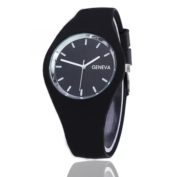 Women's Fashion Casual Sports Silicone Wristwatch