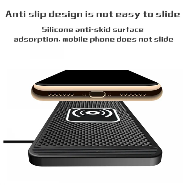 Wireless Car Charger Charging Pad 15w Non Slip Qi Fast Charger