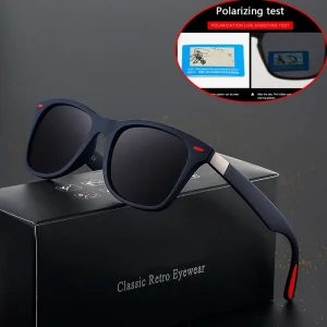 Classic Polarized Square Sunglasses for Men and Women