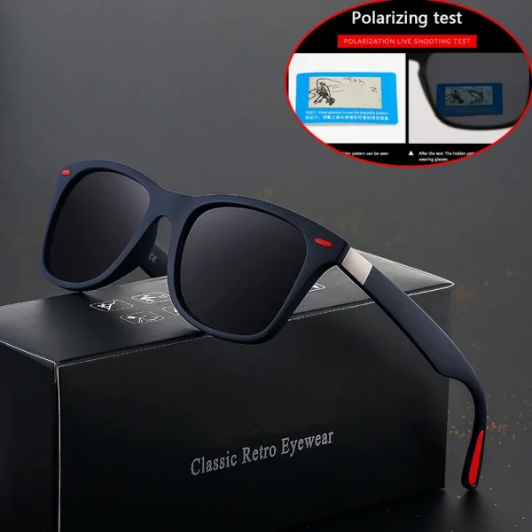 Classic Polarized Square Sunglasses for Men and Women