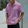 Men Short Sleeve Casual Summer Shirt