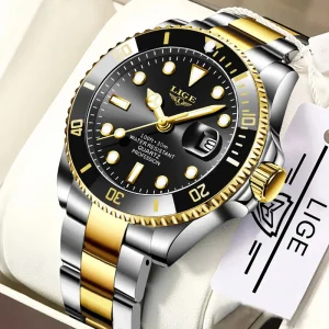 LIGE Waterproof Date Sport Quartz Wristwatch