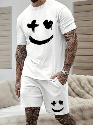 Men's Casual Sports Outfit Streetwear Style Fitness Gym Tops