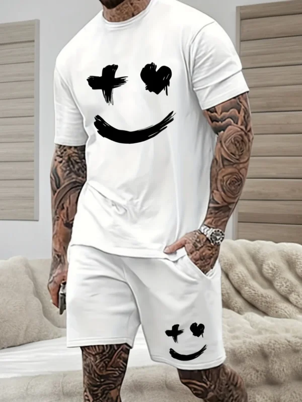 Men's Casual Sports Outfit Streetwear Style Fitness Gym Tops