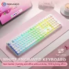 V108 Pro Bluetooth Keyboard  Wired&Wirel 2.4G Full Layout RGB Backlit Low Noise for Office gaming Membrane Keyboard