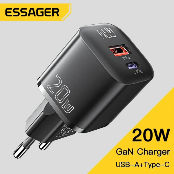 Essager 20W GaN USB-C PD Fast Charger
