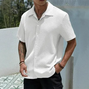 Men Short Sleeve Casual Summer Shirt