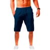 Men's Cotton Linen Casual Pants Male Shorts Pants Breathable